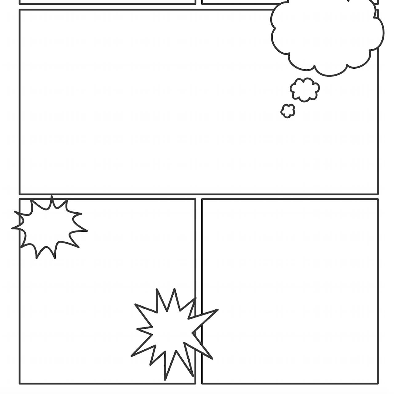 Picklebums Comic Book Template photo