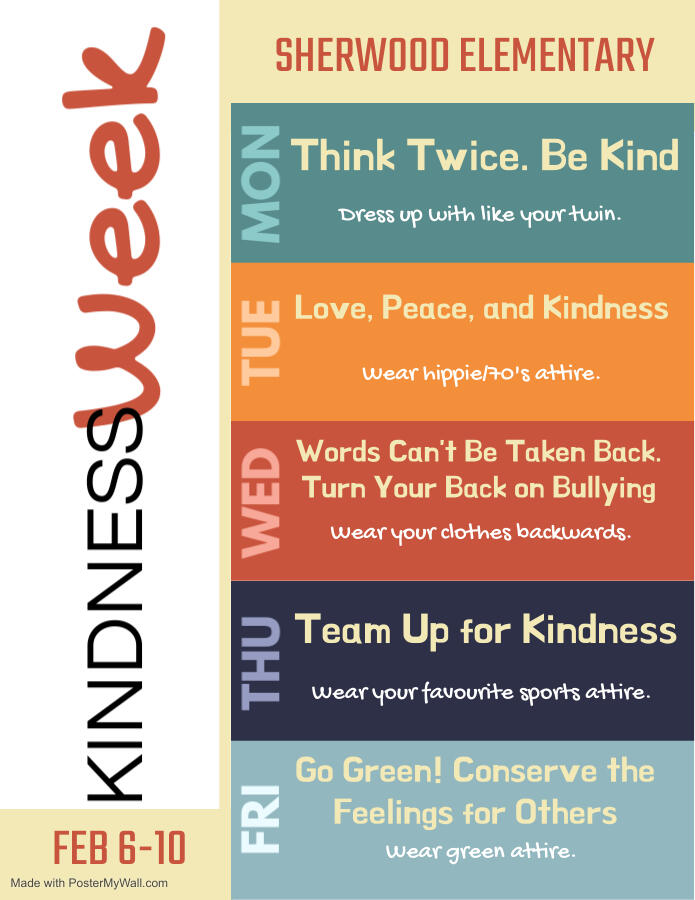 Kindness Week Feb 6-10 flyer