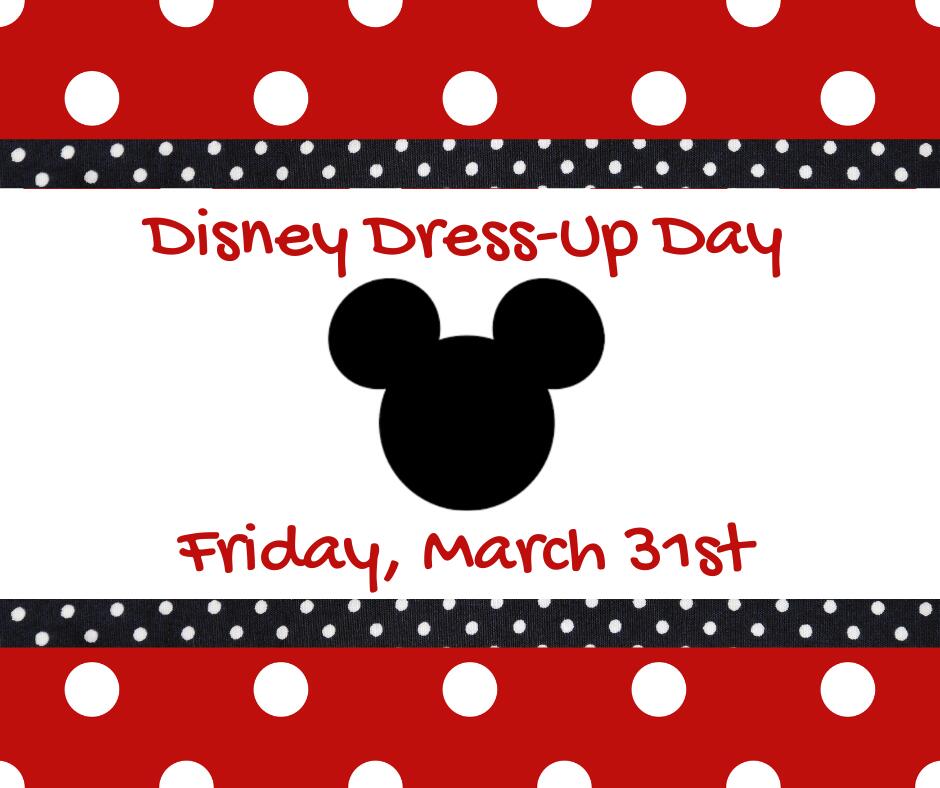 disney dress up day friday march 31