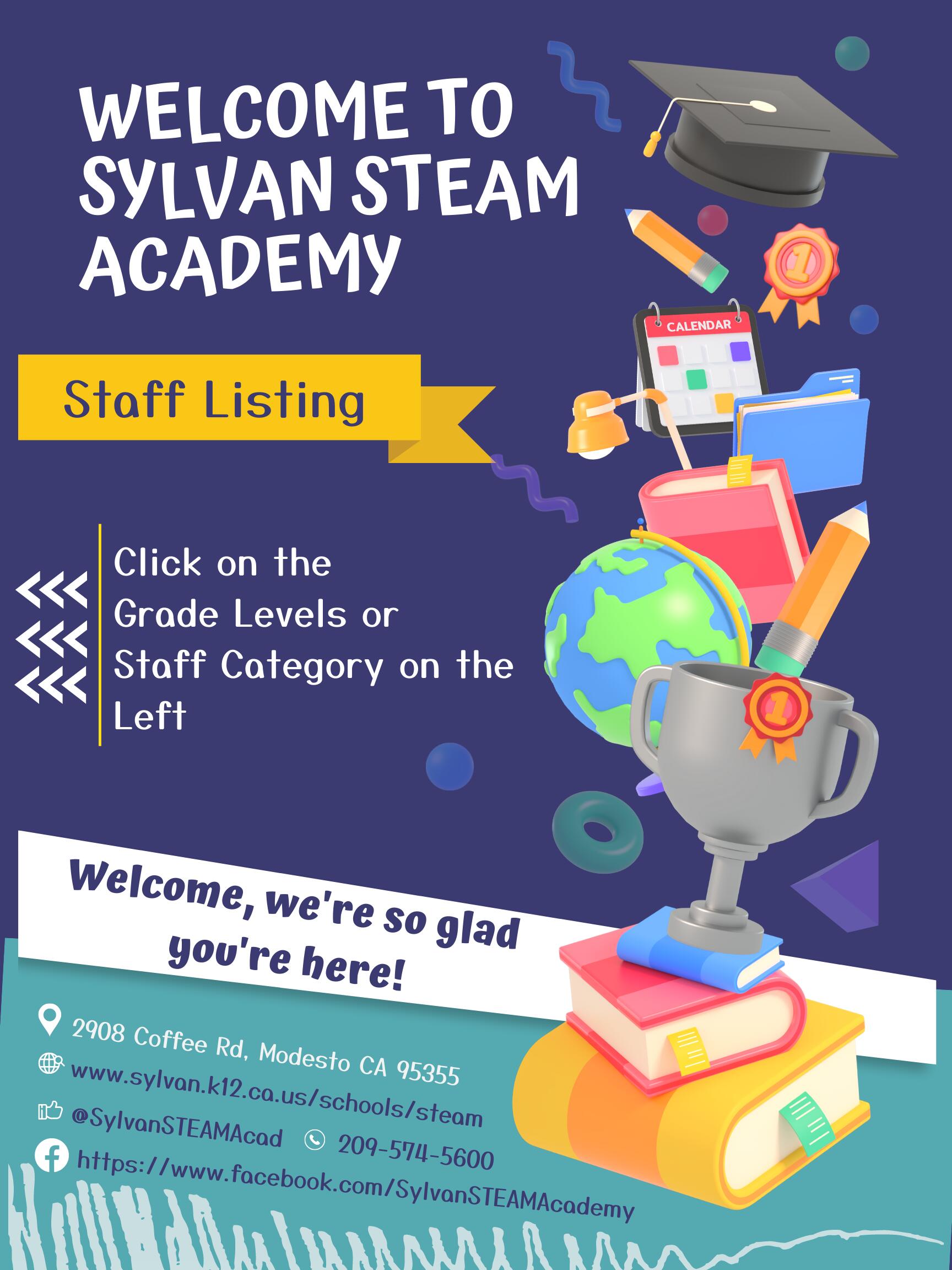 Welcome to Sylvan Steam Academy Staff Listing