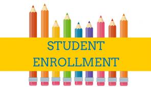 Cartoon Pencils signifying "Student Enrollment"