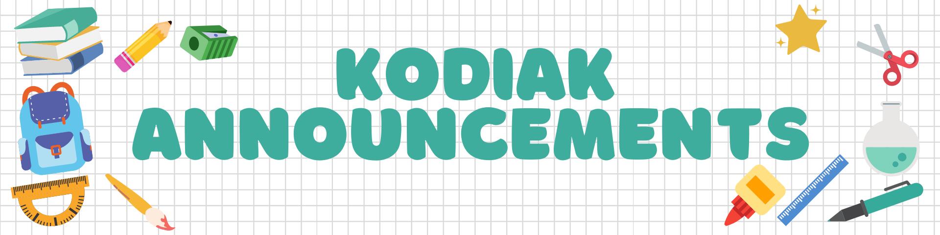 Ustach Kodiak Announcements Banner